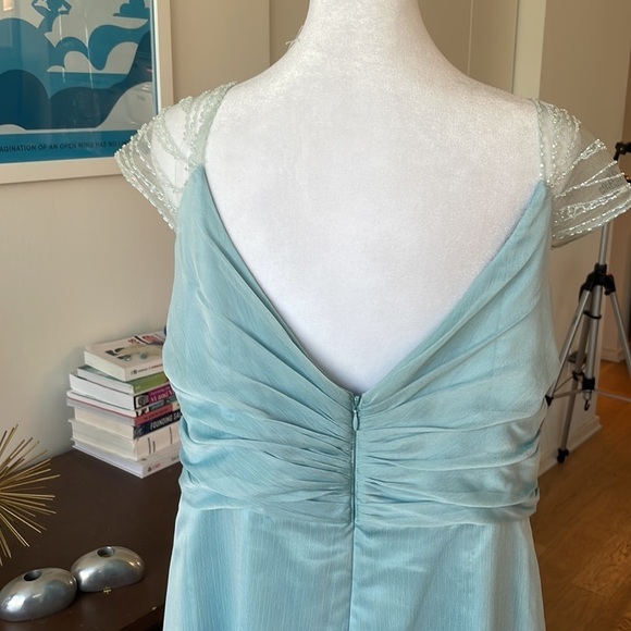 BELLSOIE Angelic Blue Beaded Formal gown dress - Picture 9 of 10